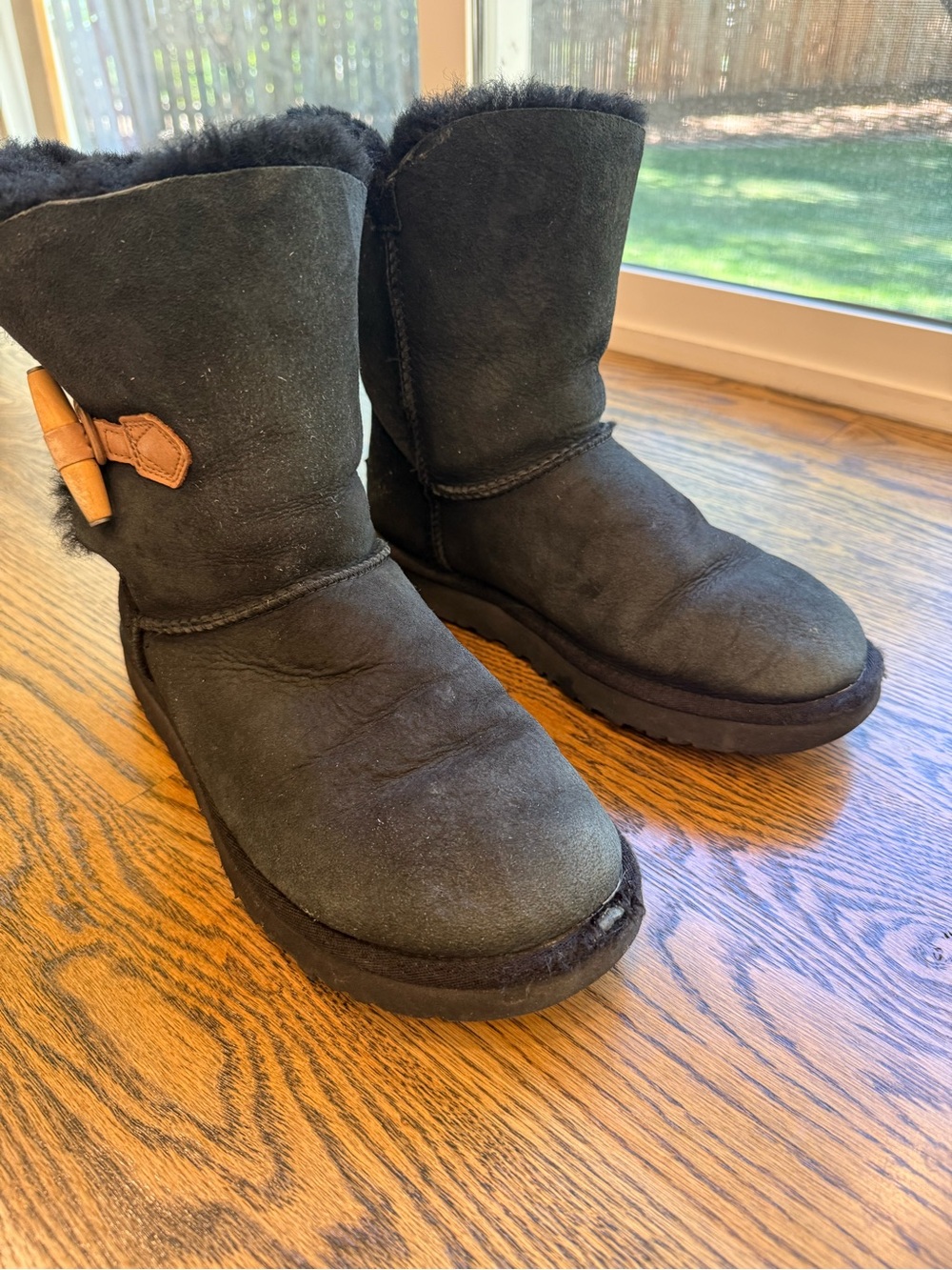 UGG Women's Black Shearling Lined Suede Boot
